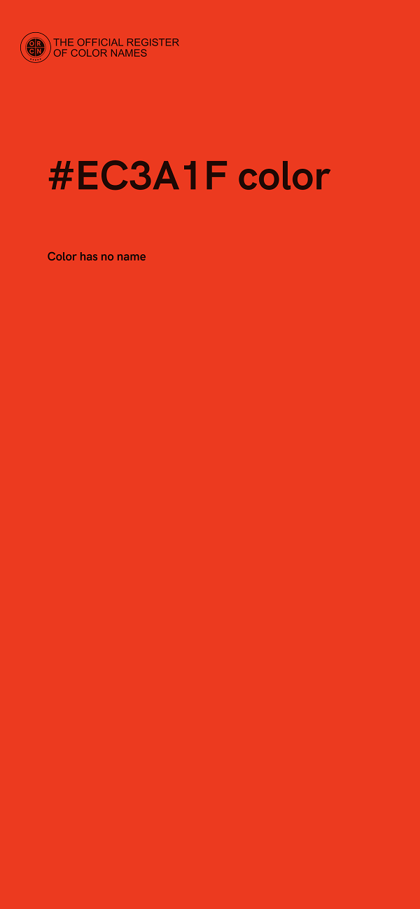 #EC3A1F color image