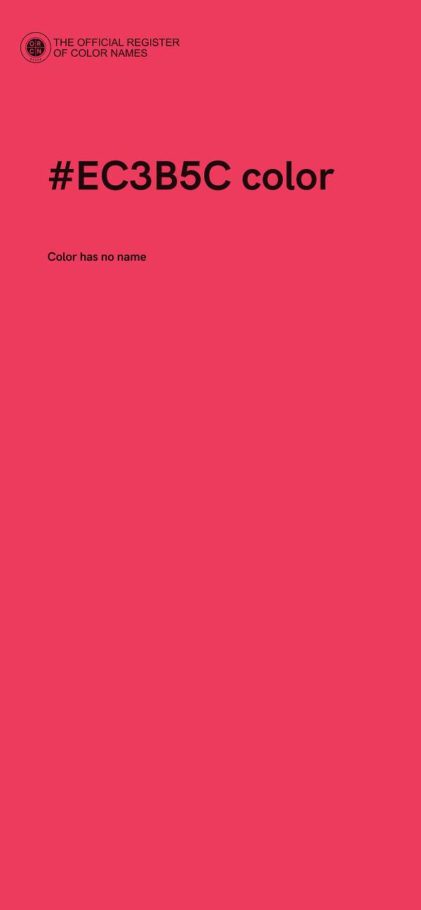 #EC3B5C color image