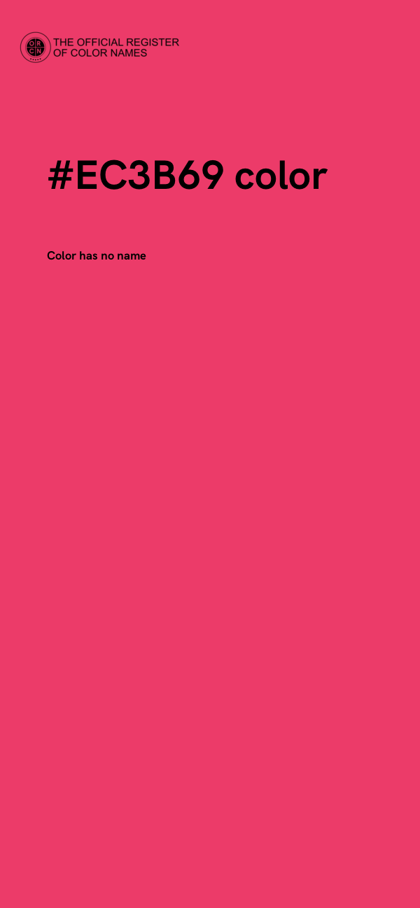 #EC3B69 color image