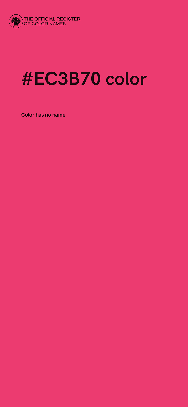 #EC3B70 color image