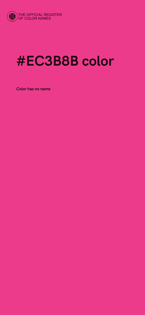 #EC3B8B color image