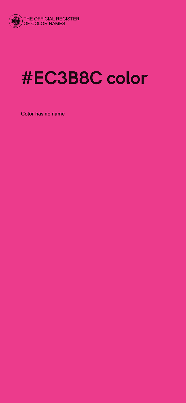 #EC3B8C color image