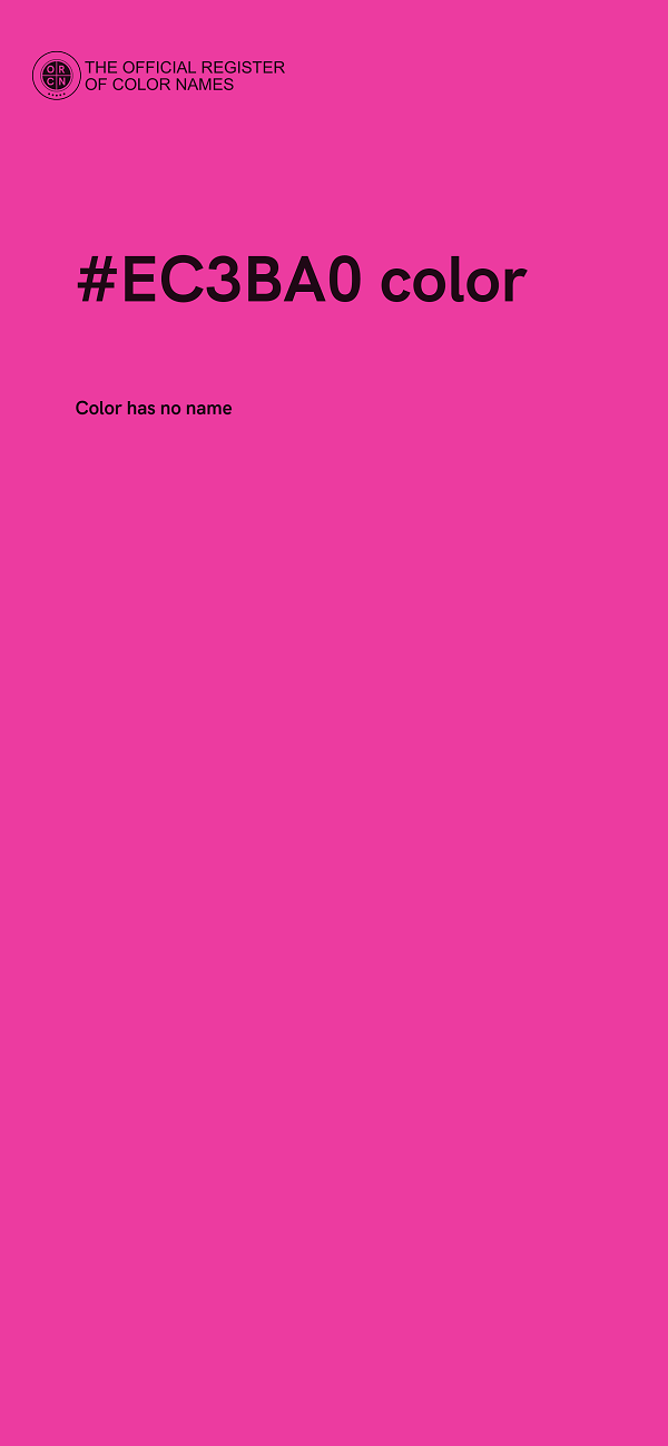 #EC3BA0 color image