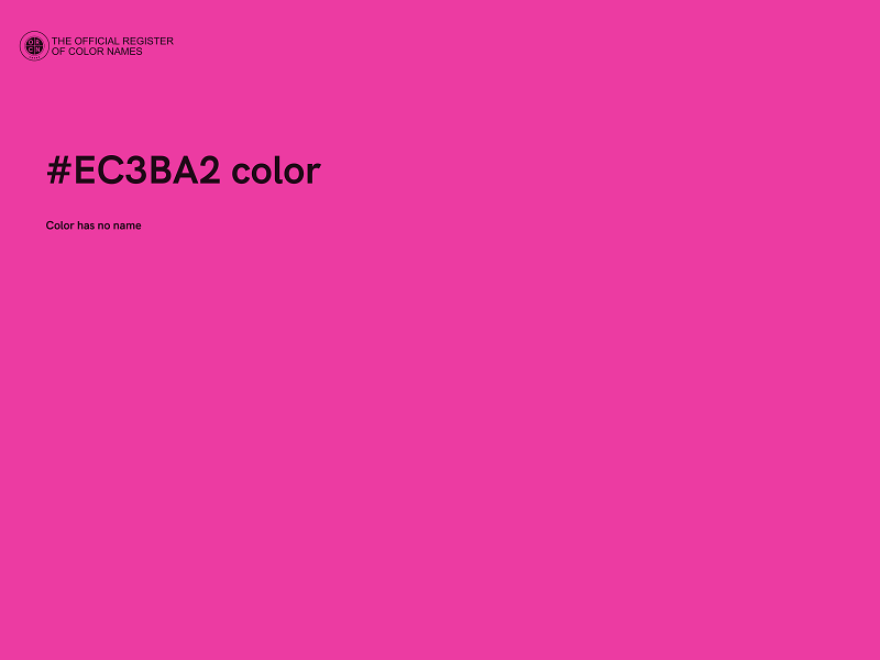 #EC3BA2 color image