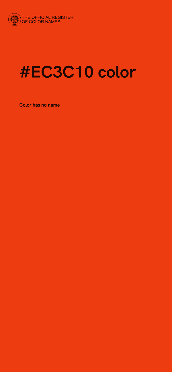 #EC3C10 color image