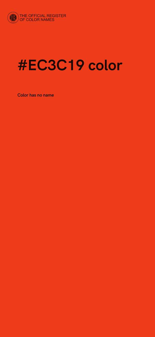 #EC3C19 color image
