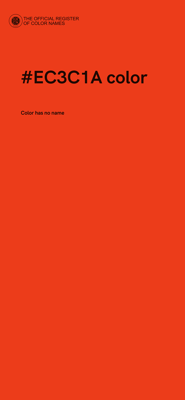 #EC3C1A color image
