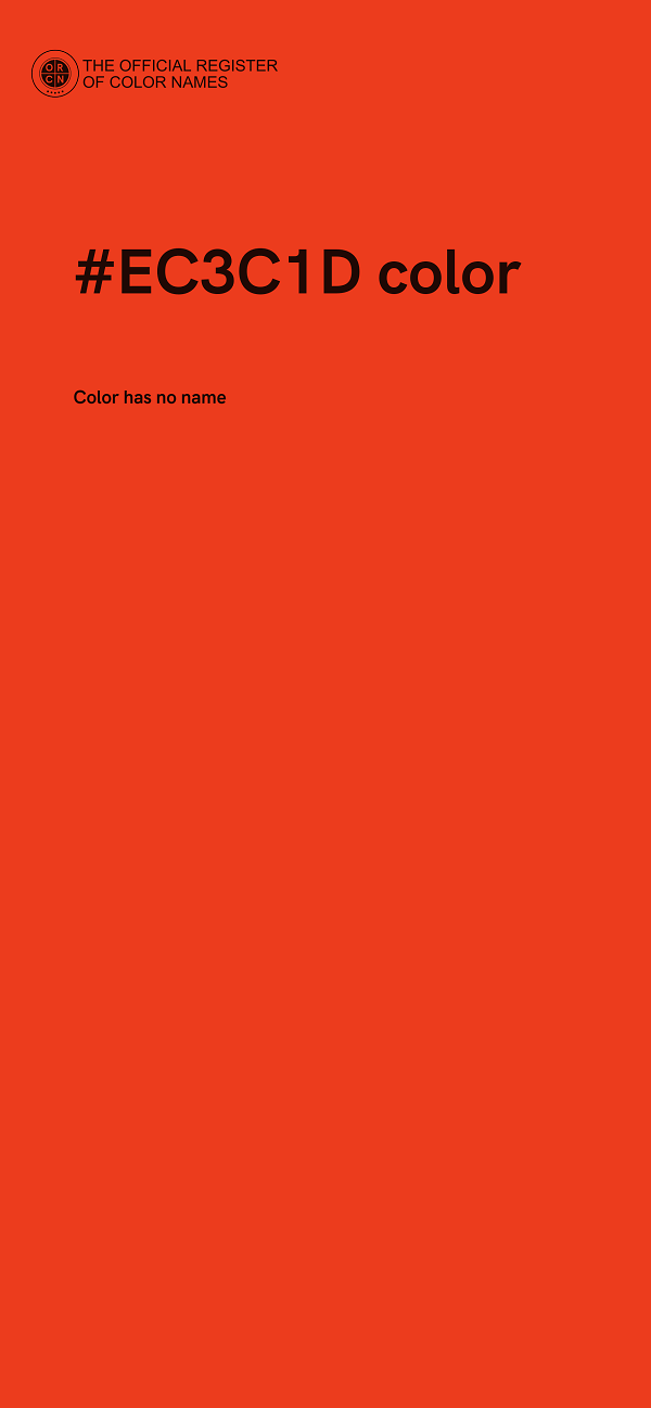 #EC3C1D color image