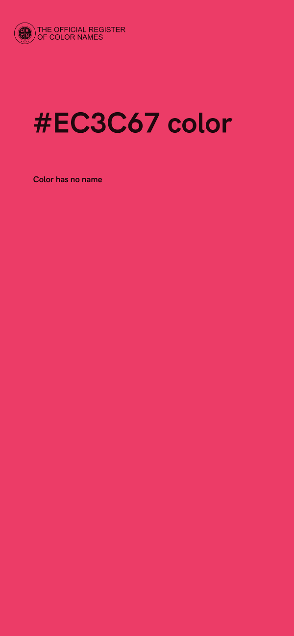 #EC3C67 color image