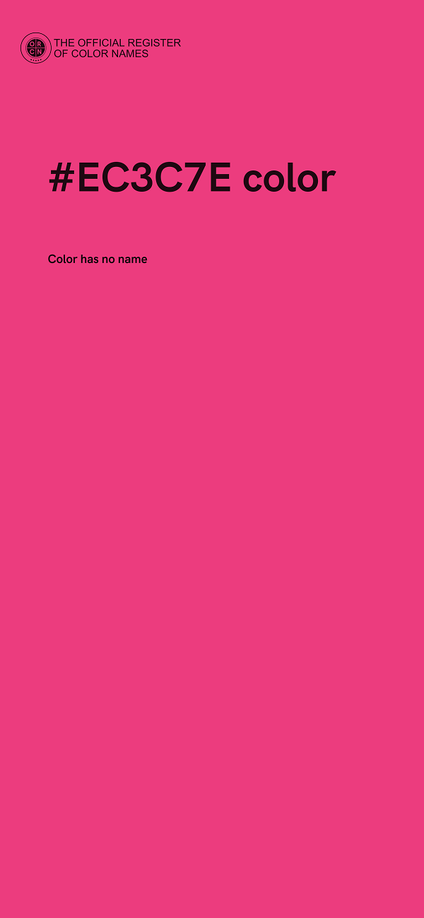 #EC3C7E color image