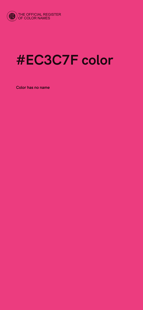 #EC3C7F color image