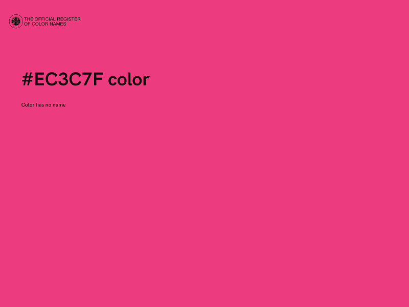 #EC3C7F color image