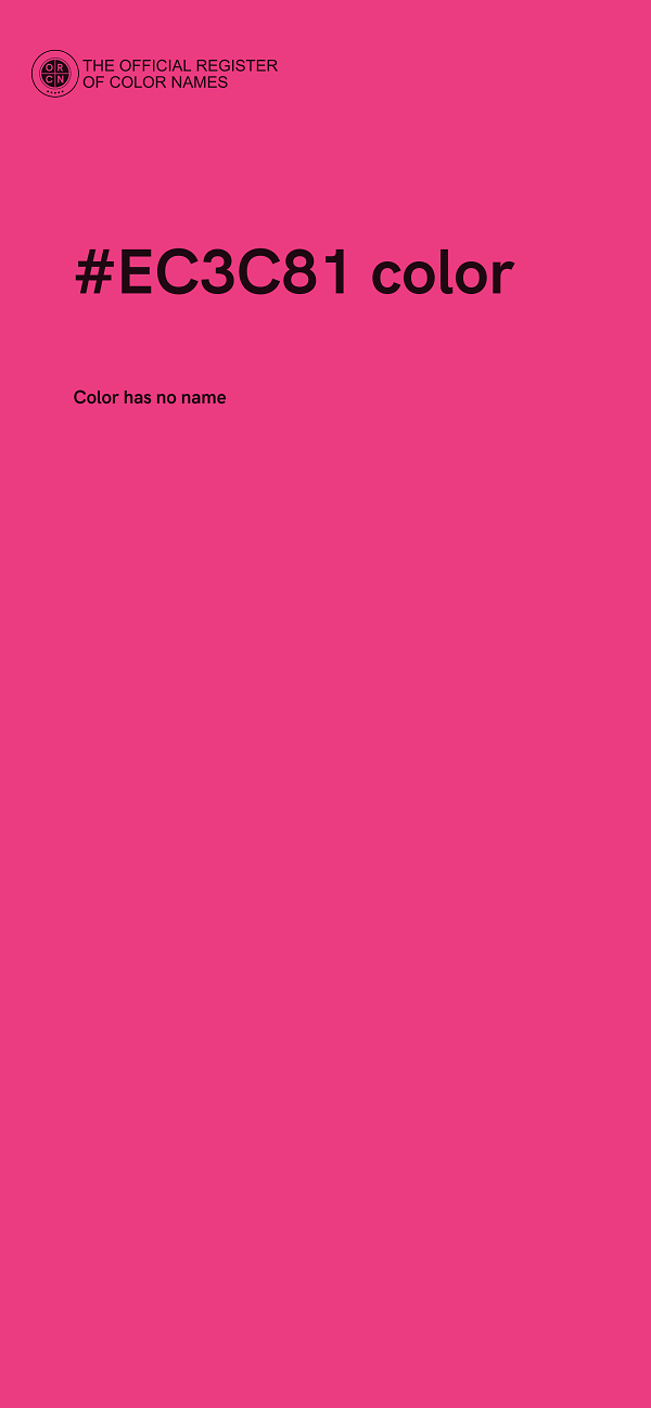 #EC3C81 color image