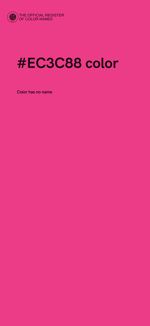 #EC3C88 color image