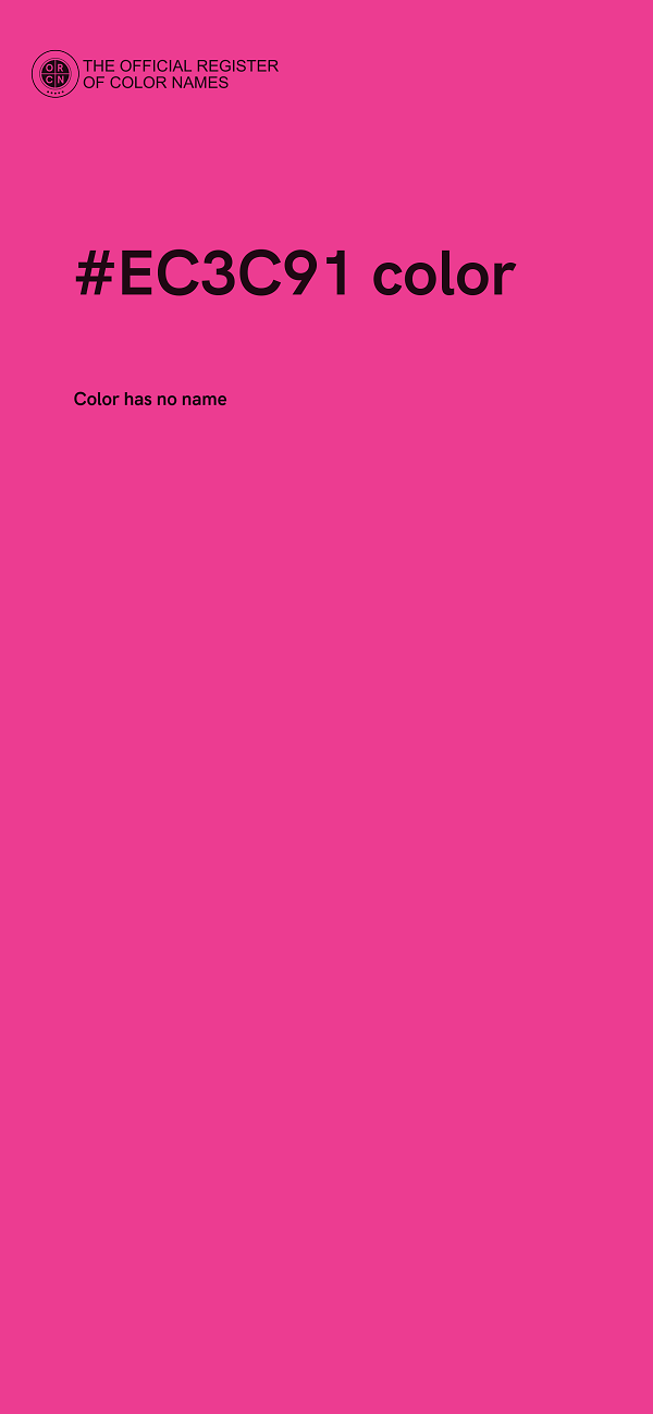 #EC3C91 color image