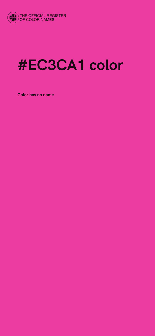 #EC3CA1 color image