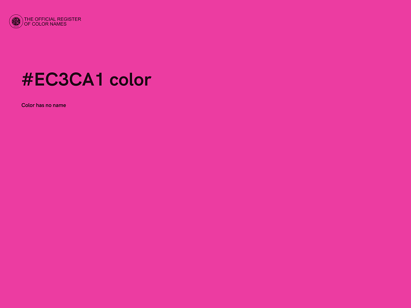 #EC3CA1 color image