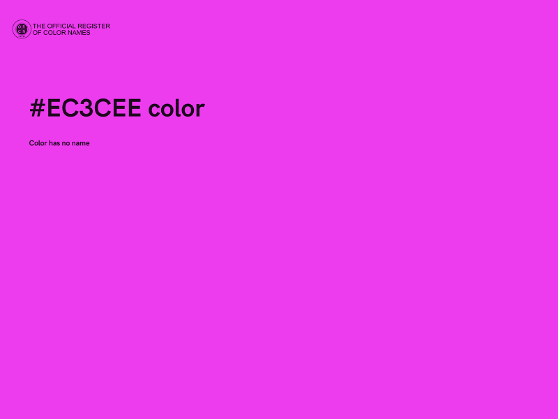 #EC3CEE color image