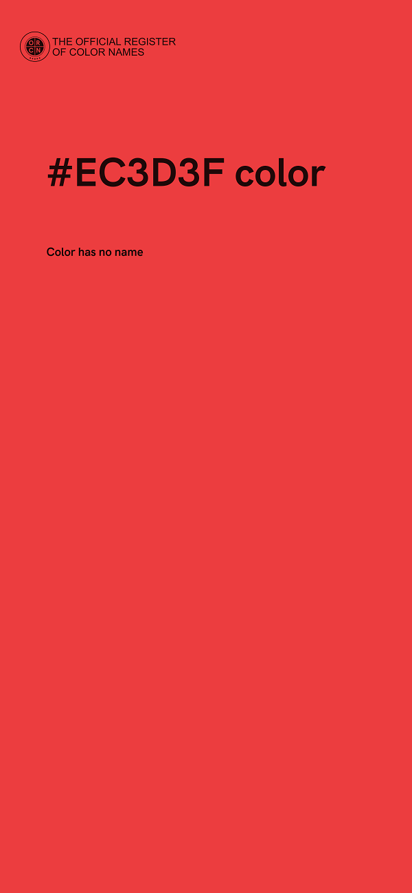 #EC3D3F color image