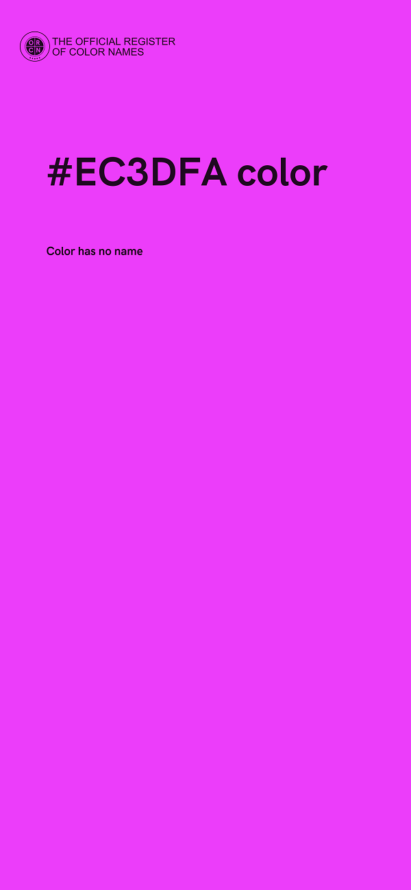 #EC3DFA color image
