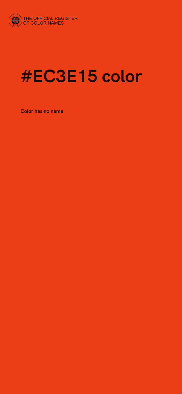 #EC3E15 color image