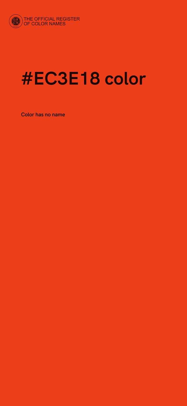 #EC3E18 color image