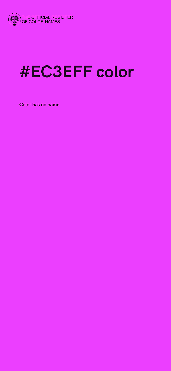 #EC3EFF color image