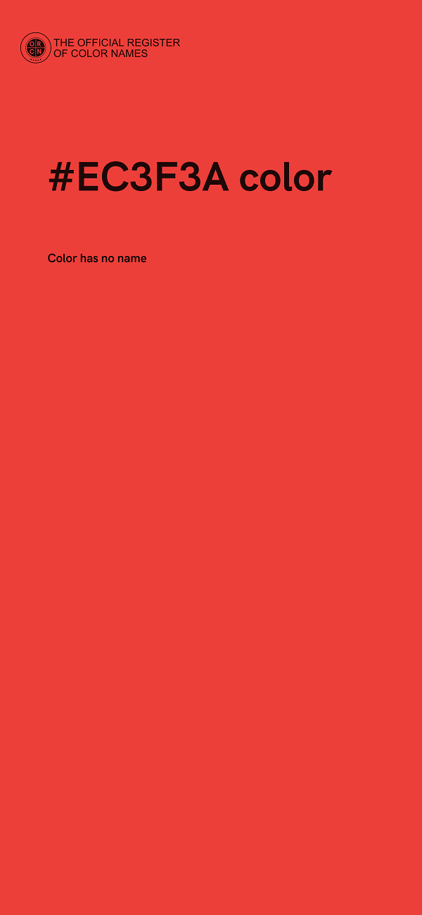 #EC3F3A color image