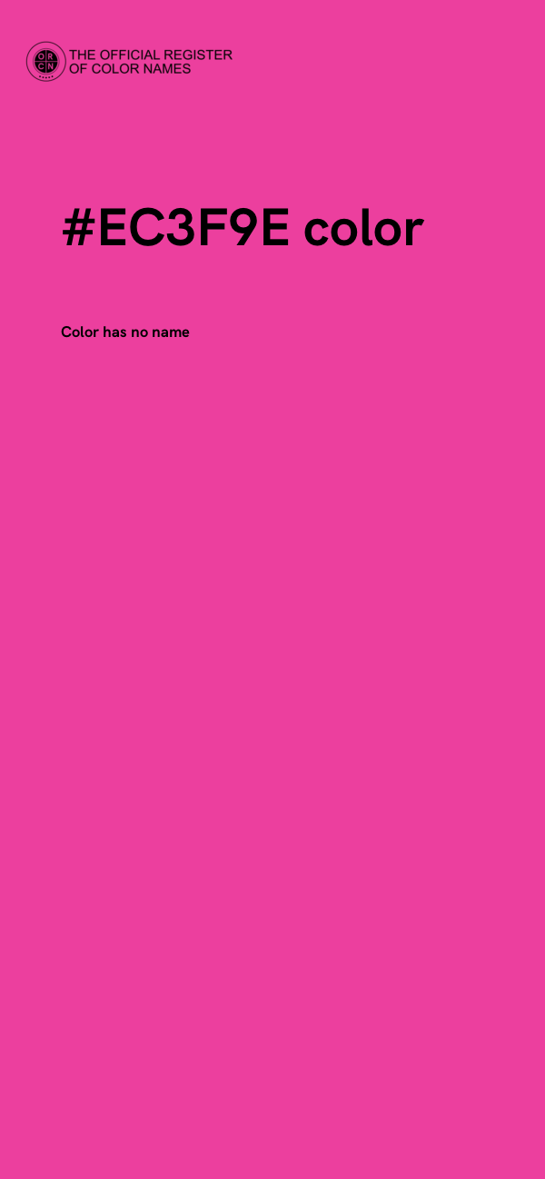 #EC3F9E color image