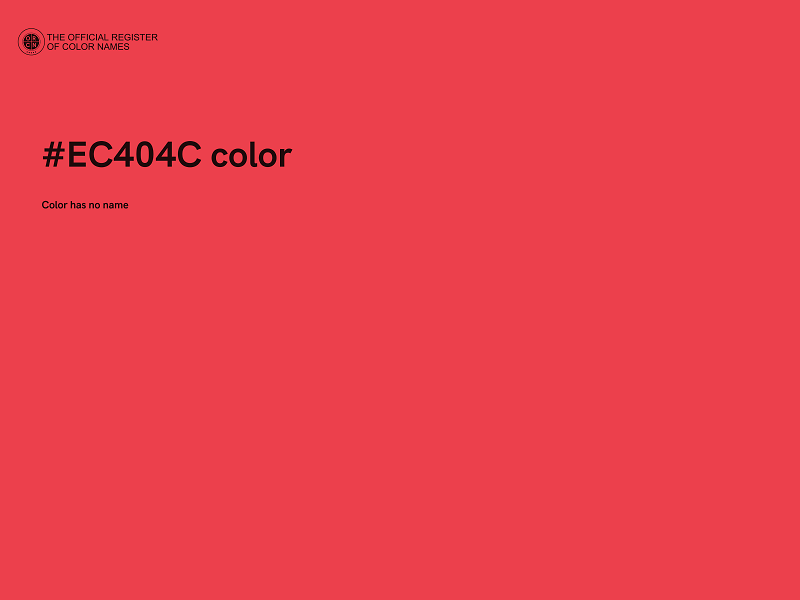 #EC404C color image