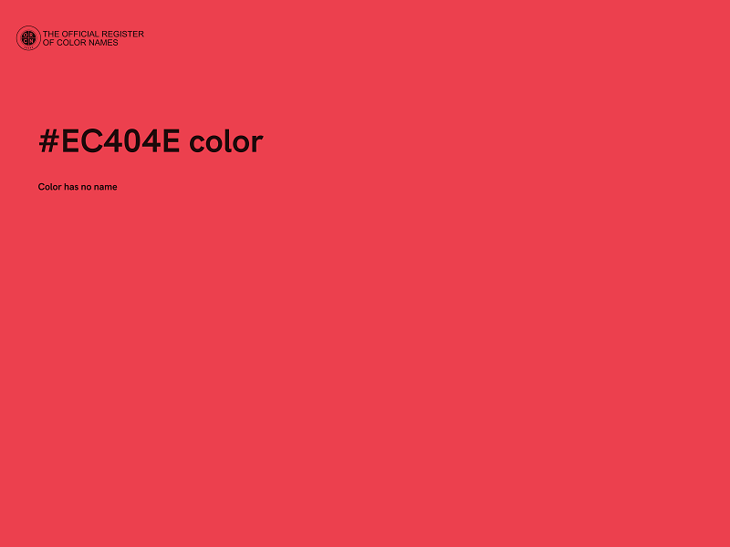 #EC404E color image