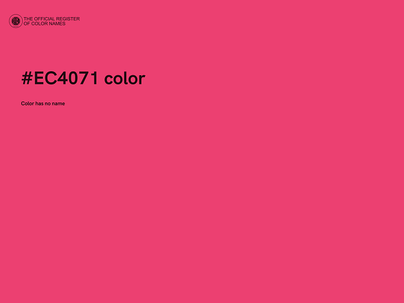 #EC4071 color image