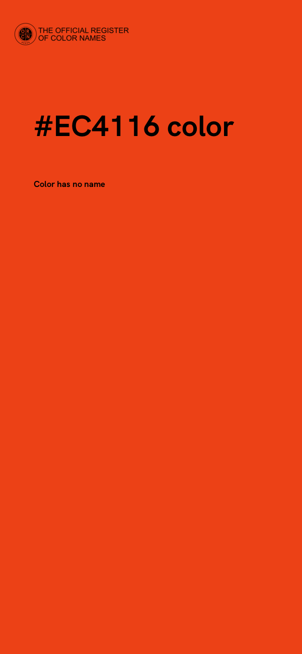 #EC4116 color image