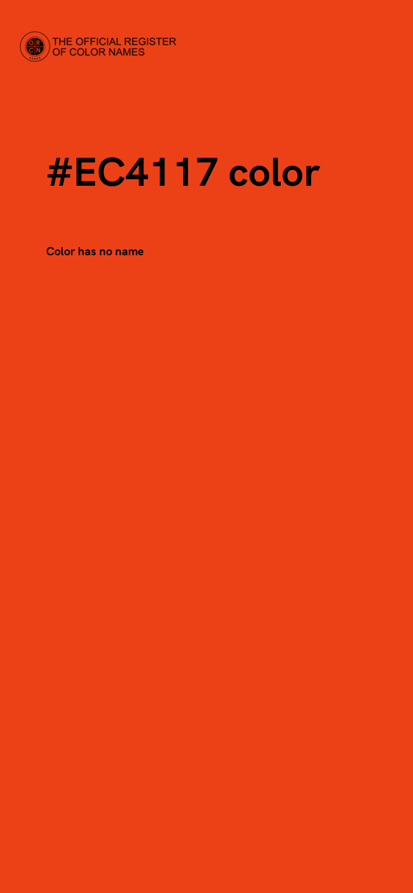 #EC4117 color image
