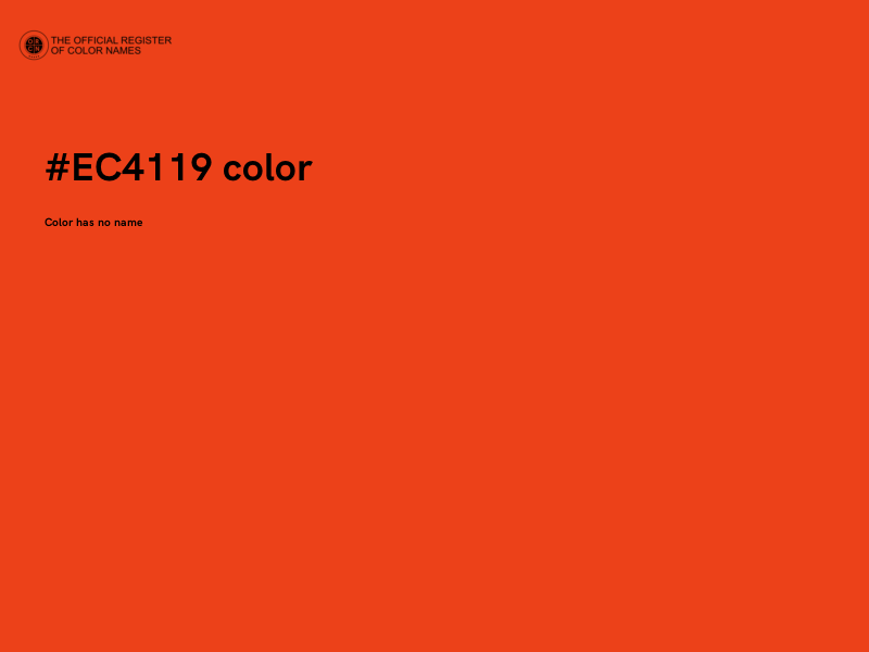 #EC4119 color image