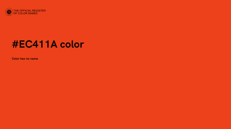 #EC411A color image