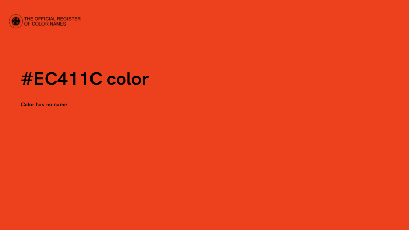 #EC411C color image
