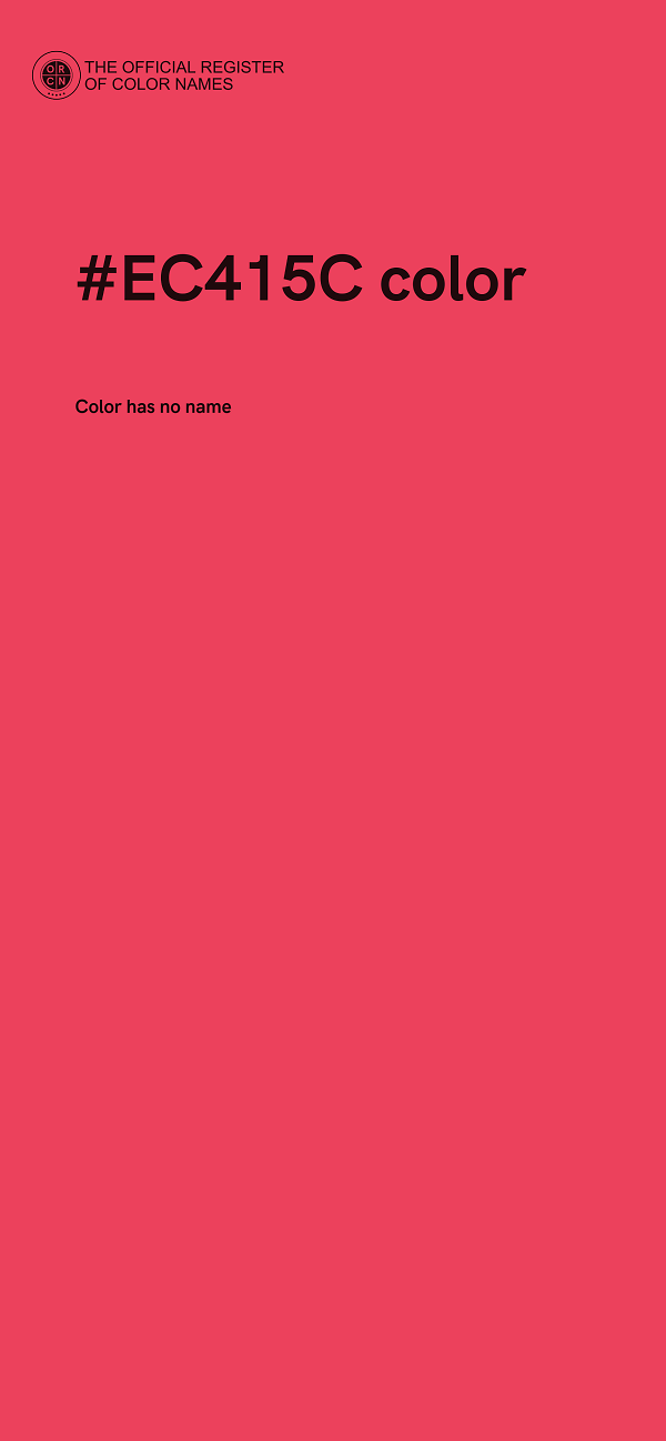 #EC415C color image
