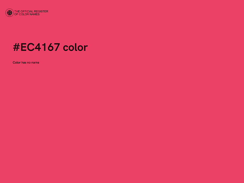 #EC4167 color image