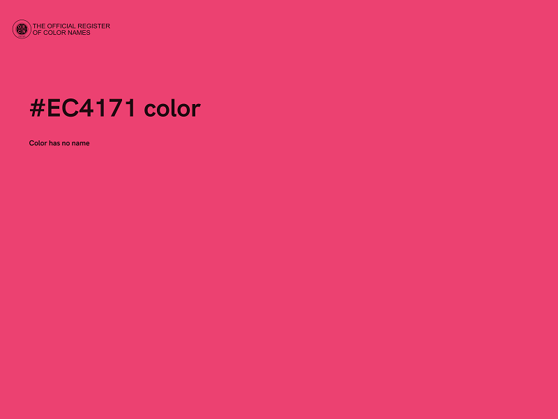 #EC4171 color image