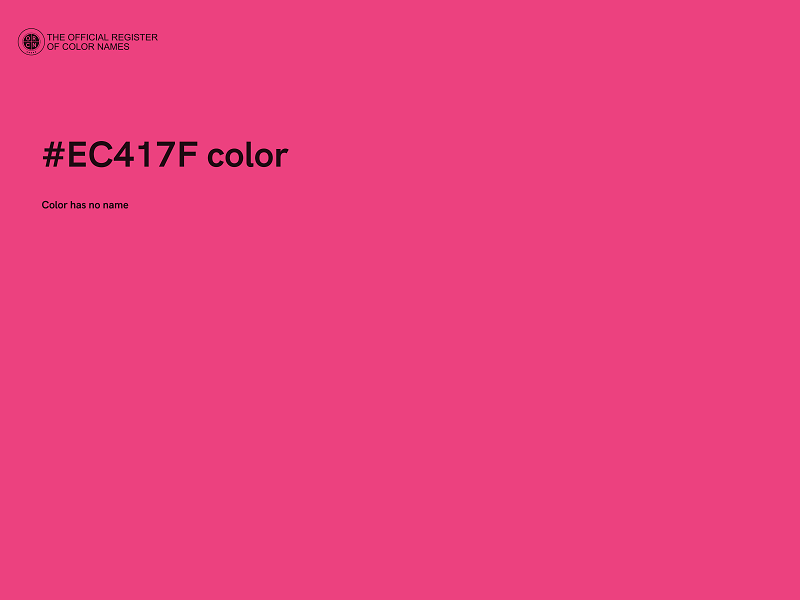 #EC417F color image