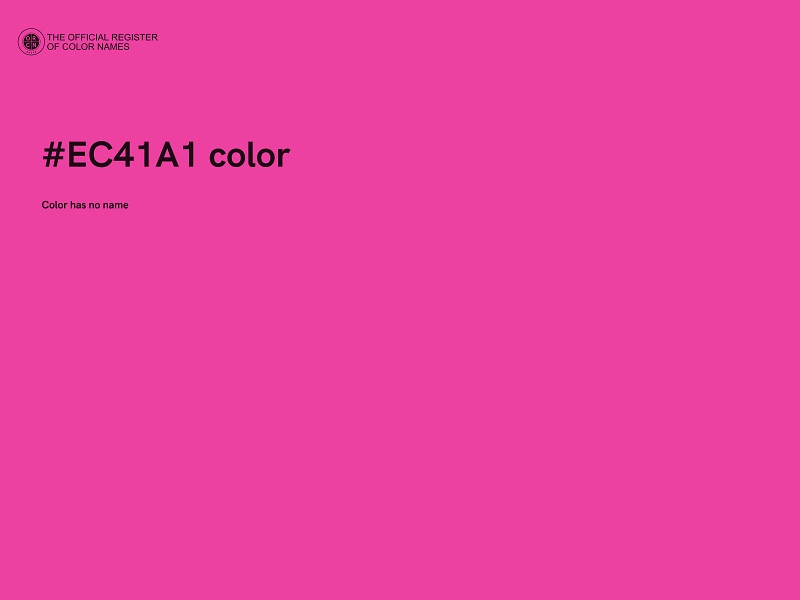 #EC41A1 color image