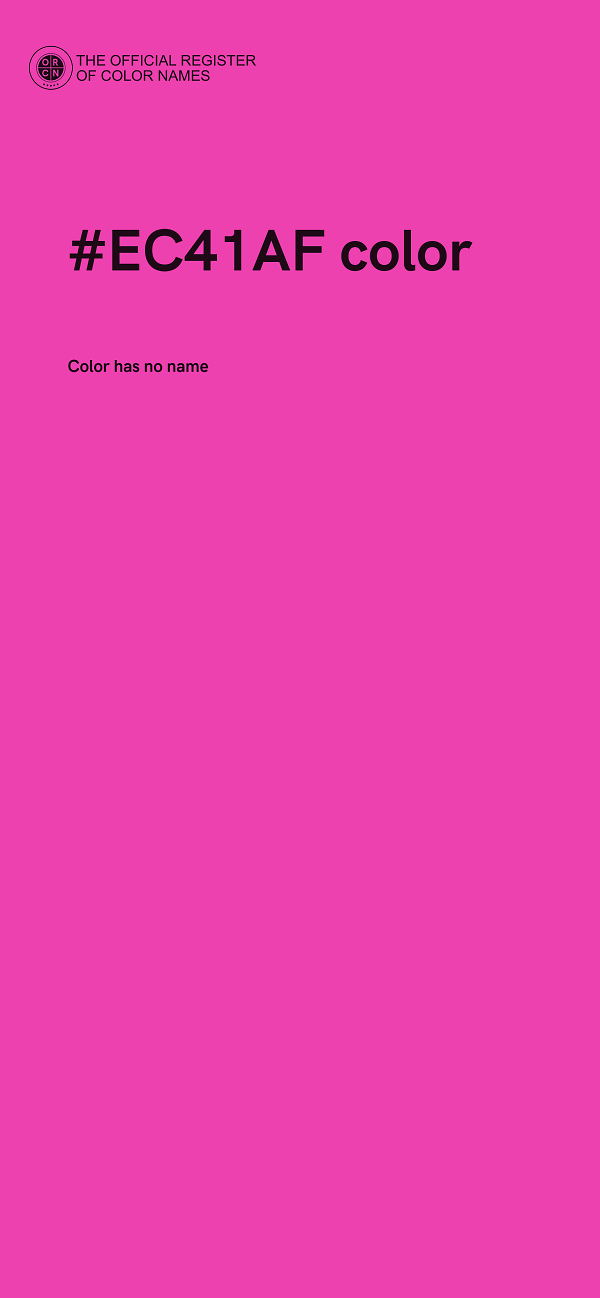 #EC41AF color image