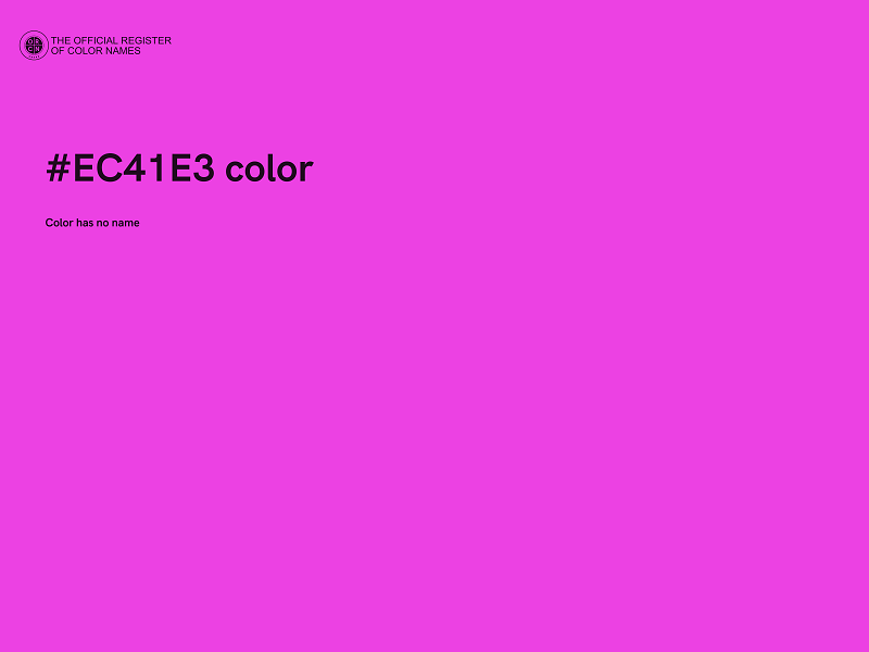 #EC41E3 color image