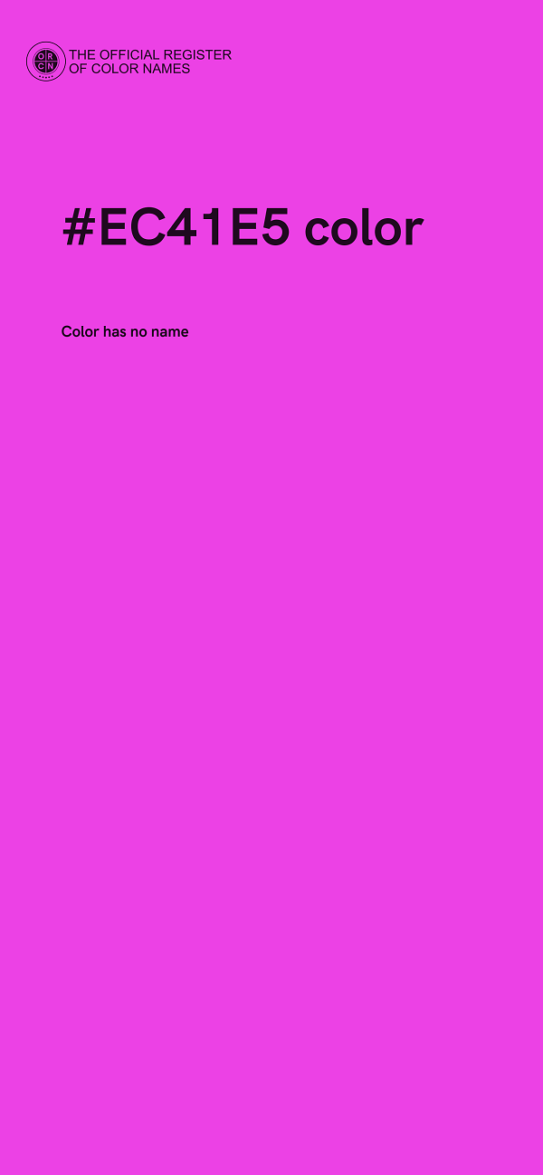 #EC41E5 color image