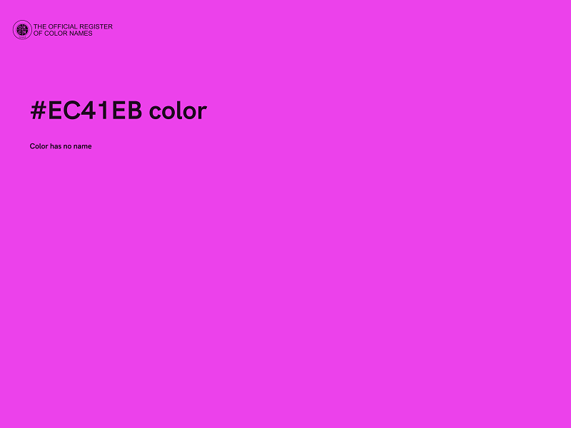 #EC41EB color image