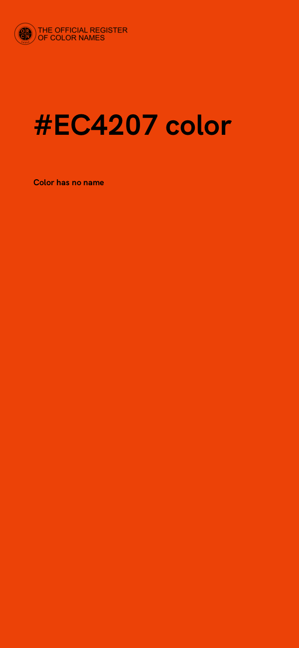 #EC4207 color image