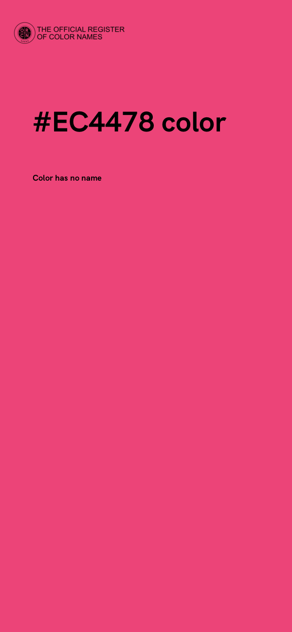 #EC4478 color image