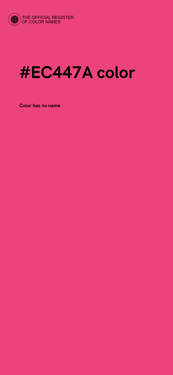 #EC447A color image