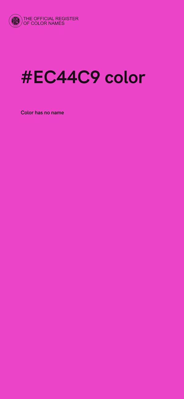 #EC44C9 color image
